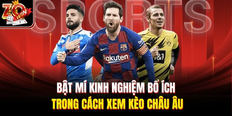Bật mí kinh nghiệm bổ ích trong cách xem kèo Châu Âu