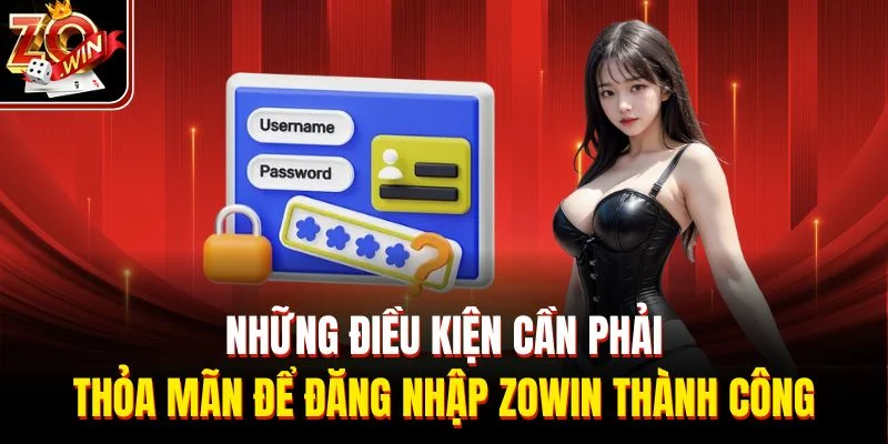 Những điều kiện cần phải thỏa mãn để đăng nhập Zowin thành công